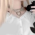 thumbnail image 5 of nipocaio Collier Ras du Cou en Cuir Exotique pour Dames Colliers Chaîne Collier Costume Cadeau, 5 of 5