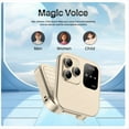 thumbnail image 4 of Mini TeléFono MóVil con Tapa Radio FM Negra de Voz MarcacióN RáPida VibracióN Tarjeta 2SIM Pantalla PequeñA TeléFono Plegable (Azul), 4 of 5
