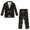 Celestial Sun Moon Pattern, variant on Irish Symbols Boys Suit, Polyester Fabric Formal Boy Suits for Graduation Ceremony Communion Wedding, Non-Stretch Anti-Wrinkle Elastic Waist