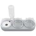 thumbnail image 1 of Cuencos de alimentación de agua, cuencos dobles para comida para gatos, juego de cuencos para comida seca y húmeda para gatos, cuencos dobles para comida para cachorros, instalación sin esfuerzo, 1 of 8