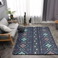 thumbnail image 4 of DouZhe Aztec Ethnic Tribal Style Pattern Area Rugs Non-Slip Machine Washable Floor Mat, Style Carpet Doormat, 63x48 inches, 4 of 6
