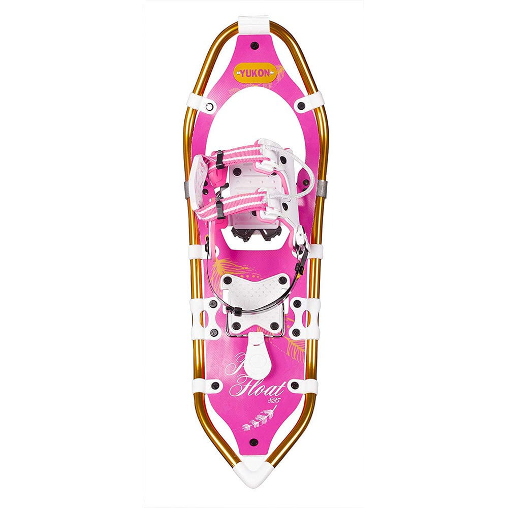 Yukon Charlie's Pro Float 8" x 25" Durable Backcountry Hiking Snowshoes, Pink by Yukon Charlie's