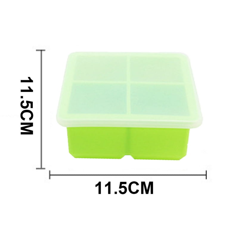 Kinggrand Kitchen 2-Cup Silicone Freezer Tray with Lid - 1 Pack - Make 2  Perfect 2-Cup Portions - Easy Release Molds for Food Storage & Freeze Soup