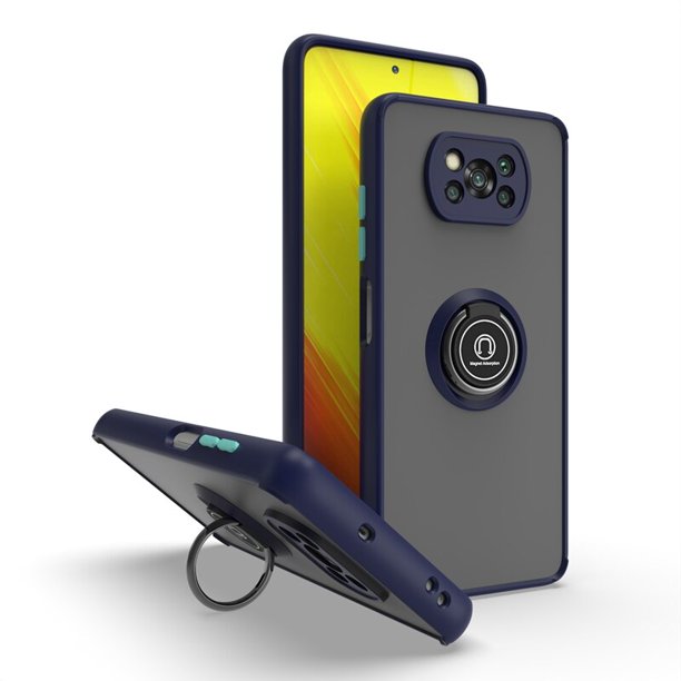 Funda protectora de teléfono para Xiaomi Redmi Poco X3 pro NFC GT Note 10S 9 10 9S 11T 11 M4 Max Plus, funda magnética para coche con soporte de anillo Tan Jianjun unisex