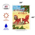 thumbnail image 2 of Toland Home Garden Tropical Christmas Wishes Beach Christmas Flag Double Sided 28x40 Inch, 2 of 5