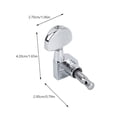 thumbnail image 2 of QUMIIRITY 6Pcs Metal Guitar String Winder Silver Electric String Tool for Quick Guitar Maintenance, 2 of 8
