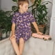 thumbnail image 4 of Balery Butterflies And Floral Conjunto de Pijama Infantil de Manga Corta con Estampado – Ropa de Dormir de Algodón Suave-X-Large, 4 of 6