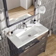 thumbnail image 2 of Eviva Lugano 36" Gray Modern Bathroom Vanity w/ White Integrated Top, 2 of 7