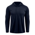 thumbnail image 4 of LIaqionyy Men's Hooded Shirts Sun Protection Long Sleeve Casual Athletic Lightweight Tops for Running Gym Workout, 4 of 5