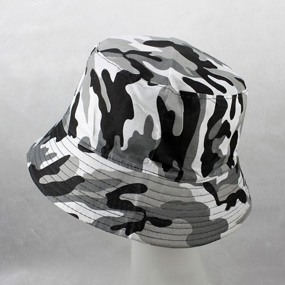 Black Fashion Bucket Hat Fisherman Cap Mens Womens Summer Outdoor Visor Sun Hat