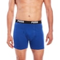 thumbnail image 2 of PUMA Mens 3 Pack 75% Cotton 25% Polyester Boxer Brief, Orange, Medium, 2 of 4