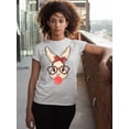 thumbnail image 2 of Easter Bunny With Bubble Gum Funny Egg Hunting Christian Holiday Women's T-shirt, S, White, 2 of 5