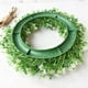 thumbnail image 4 of Simulation Wreath Welcome Door Decoration Green Wreath Wooden Sign Pendant, 4 of 9