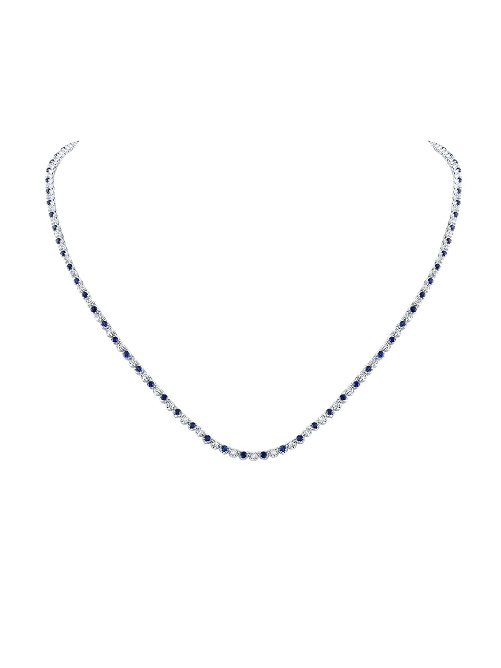 14kt White Gold Womens Round Blue 