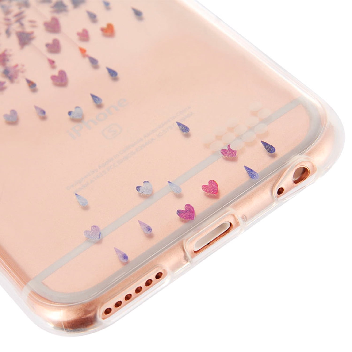 Watercolored Painting TPU Skin Case for Apple iPhone 6 / 6S With Drop and Scratch Resistant, Shock Proof TPU Casing (Silver Linings)