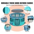 thumbnail image 3 of VEVOR Foldable Pet Playpen with Storage bag for Indoor Outdoor Travel Camping 44in*44in - Blue, 3 of 5