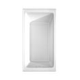 thumbnail image 3 of Wyndham Collection WCBTW16032LSWTRIM 60 x 32 in. Grayley Alcove Bathtub with Left-Hand Drain & Overflow Trim in Shiny White, White, 3 of 5
