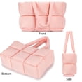 thumbnail image 4 of Bolso de mano Herald Puffer para mujer, grande, acolchado, puffy cloud, rosa, 4 of 8