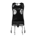 thumbnail image 4 of Moda de mujer Sexy Sling Lace Spcing Ropa interior de cuero artificial Body Lencería Fridja nalpqowj38622, 4 of 8