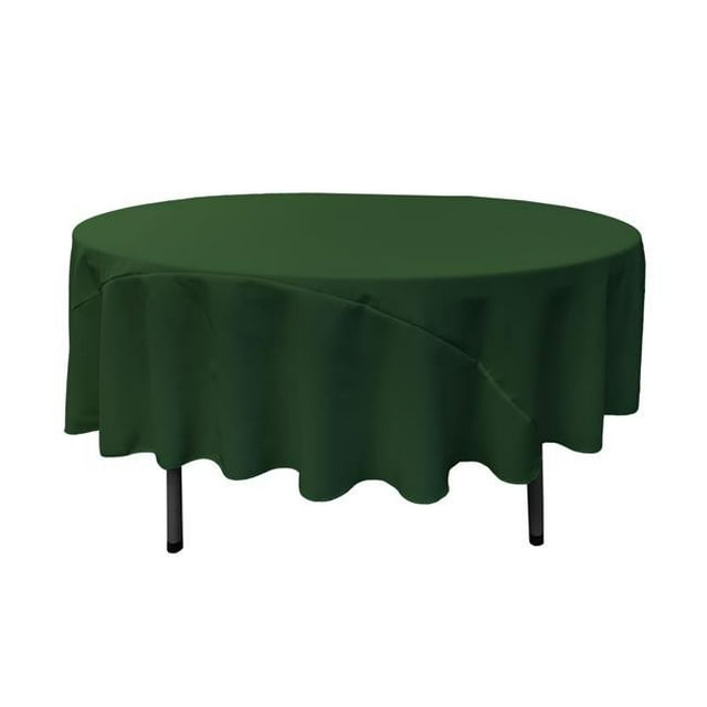 Nappe en Popeline TCpop90R-GreenHuP20 Polyester Vert Chasseur - 90 Po Ronde