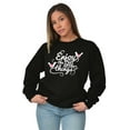 thumbnail image 5 of Cute Enjoy the Little Things Birds Women Crewneck Sweatshirt Brisco Brands M, 5 of 6