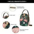 thumbnail image 4 of FORMRS Crossbody Bag for Women Quilted Travel Shoulder Cell Phone Purse with Chain Strap Handbag, Flamingo Leaves Pattern, 4 of 7