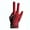 Black&Red, variant on Durable  Anti Skid Elasticity Breathable Three Fingers Glove Spandex Snooker Glove Billiard Glove GRAY LEFT HAND