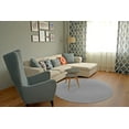 thumbnail image 2 of Garland Rug Town Square Silver Round Indoor Area Rug, 5' x 5', 2 of 6