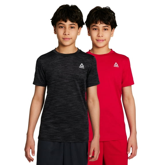 Reebok Boy's Athletic Stride 2-Pack Performance T-Shirt, Sizes 4-18