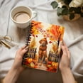 thumbnail image 3 of Happy Thanksgiving Vizsla Give Thanks Fall Beanie Scarf Welcome Spiral Bound Journal Vizslas Dog Lover Gifts Idea 5x7in Spiral Notebook - 00020, 3 of 5