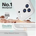 thumbnail image 3 of Funda de Silicona Premium, Forro de Microfibra, a Prueba de Golpes, para iPhone 17 Pro Max 6.9", Blanca, 3 of 7