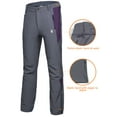 thumbnail image 4 of Little Donkey Andy Women’s Winter Hiking Ski Snowboarding Pants, Softshell Pants, Fleece Lined and Water Repellant Grey Size XS, 4 of 7