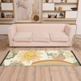 thumbnail image 2 of Yayeee Runner Rug for Bedroom 2'x6' Machine Washable Hallway Non Slip Mat, Beige Clouds, 2 of 8