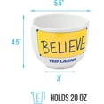 thumbnail image 4 of Silver Buffalo Ted Lasso Believe Ceramic Ramen Noodle Rice Bowl with Chopsticks, Microwave Safe, 20 Ounces, 4 of 10