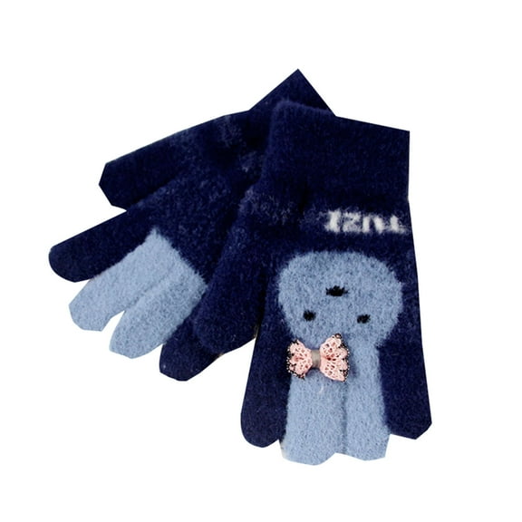 GXWEA Kids Winter Gloves Toddler Winter Gloves Kids Waterproof Mittens Thicken Toddler Winter Snow Gloves Warm Ski Gloves For Girls Boys 4-8 Years