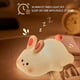 thumbnail image 4 of Baby Silicone Night Light Cute Panda Rabbit Rechargeable Dimmable Tap Nursery Lamp for Children Boys Girls Gift, 4 of 5
