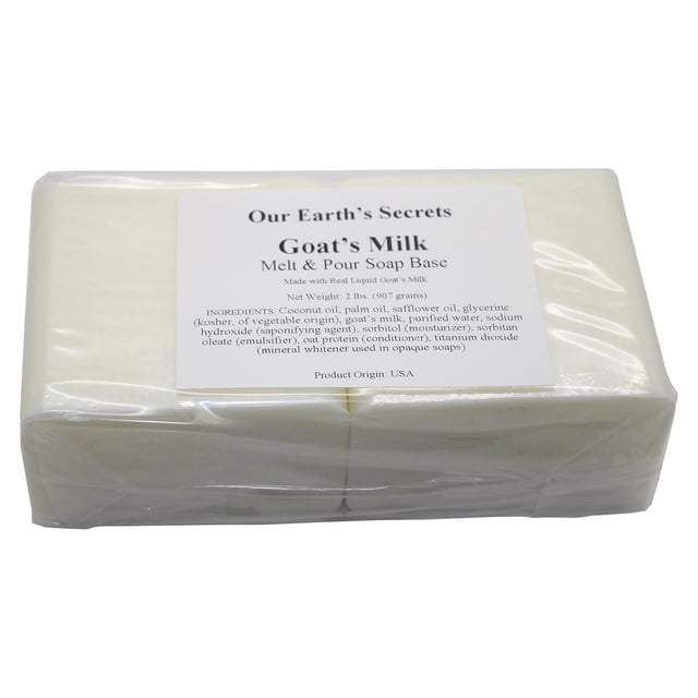 Base de jabón Our Earth's Secrets Leche de cabra 907 g (2 libras)