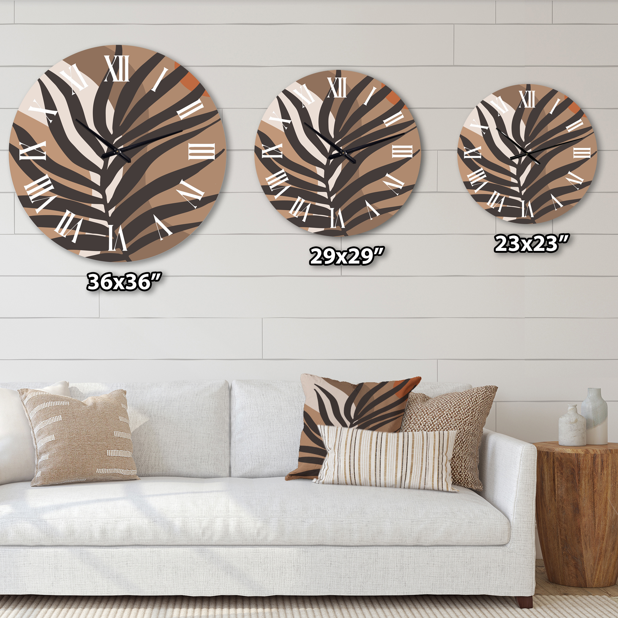Designart 1 in Modern,Contemporary Wall Clock