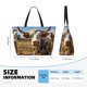 thumbnail image 4 of Fotbe Countryside Flower Cow Bolsa de Viaje para Playa - Resistente al Agua, Bolsa Tote de Gran Capacidad y Ligera con 7 Bolsillos para Mujeres y Hombres, 4 of 7