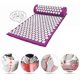thumbnail image 3 of ZHAOCHENG Juego de esterilla y almohada de acupresión con bolsa de transporte, esterillas de acupuntura, esterilla de masaje para relajación y alivio del dolor (morado), 3 of 5