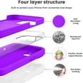 thumbnail image 2 of Compatible with iPhone 15 Plus Case, Upgrade Liquid Silicone [Enhanced Camera Protection] [Soft Anti-Scratch Microfiber Lining] Shockproof Phone Case for iPhone 15 Plus 6.7 inch - Neon Purple, 2 of 14