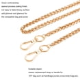 thumbnail image 4 of 1 Strand Bag Strap Chain Iron Box Chains with Alloy Clasps Unwelded Golden 50 inch(1.27m) 7mm, 4 of 8