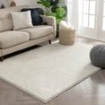 thumbnail image 7 of Well Woven Solid Color Ivory Soft Shag Area Rug 9x13 (9'3" x 12'6"), 7 of 7