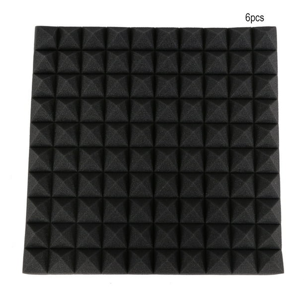 Esponja de panel de Absorción Jadeshay 50 * 50 * 5 cm 6 piezas espuma en Forma de pirámide espuma acústica insonorizada para estudio