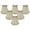 Beige - 6 Pack, variant on Royal Designs, Inc. Decorative Trim Empire Chandelier Shade CS-114BG-6, Beige, 2.5 x 5 x 4.5, Pack of 6