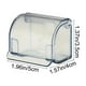 thumbnail image 3 of Caja de almacenamiento para herramientas de afeitado de pared | Estante de plástico transparente impermeable con tapa abatible | Instalación adhesiva sin perforaciones para la pared del baño, 3 of 6