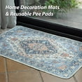 thumbnail image 2 of RLESO Washable Pee Pads for Dogs, Stylish, Non-Slip And Leak-Proof Pee Pads. Reusable Potty Pads for Dogs for Crates And Floors. (Beige/Multi, 24" X 36"), 2 of 7