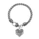 thumbnail image 1 of Corazón Bangle Charm Pulsera Rhinestone Maestro Mamá Ceystal Regalo Familia Cumpleaños Abuela Cadena Hija Pulseras, 1 of 5