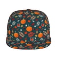thumbnail image 2 of Easygdp Autumn with Pumpkins Baseball Cap with Adjustable Flat Suitable for Head Circumference 22.4-23.6 in, 2 of 9
