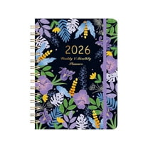 2026 Planner,Weekly and Monthly Planner for Women,January 2026-December 2026,Hardcover 2026 Calendar Planner Book with Tab,Inner Pocket,Spiral Bound,Perfect for Office Home School Supplies(6.3"x8.5")